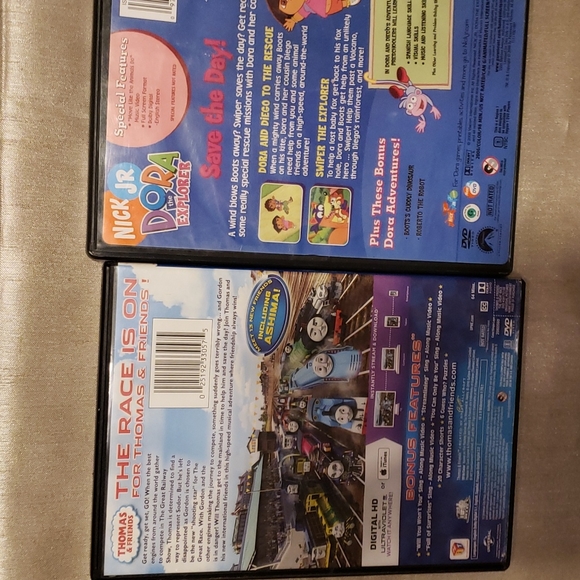 2 DVDs Children's Film Musical Animation Dora The Explorer and Thomas & Friends - Picture 4 of 4